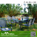 7pcs Alum Rattan dinning table set , 1T+ 6C , Sectional Outdoor Rattan outdoor arm dining chair